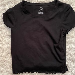 Black crop top